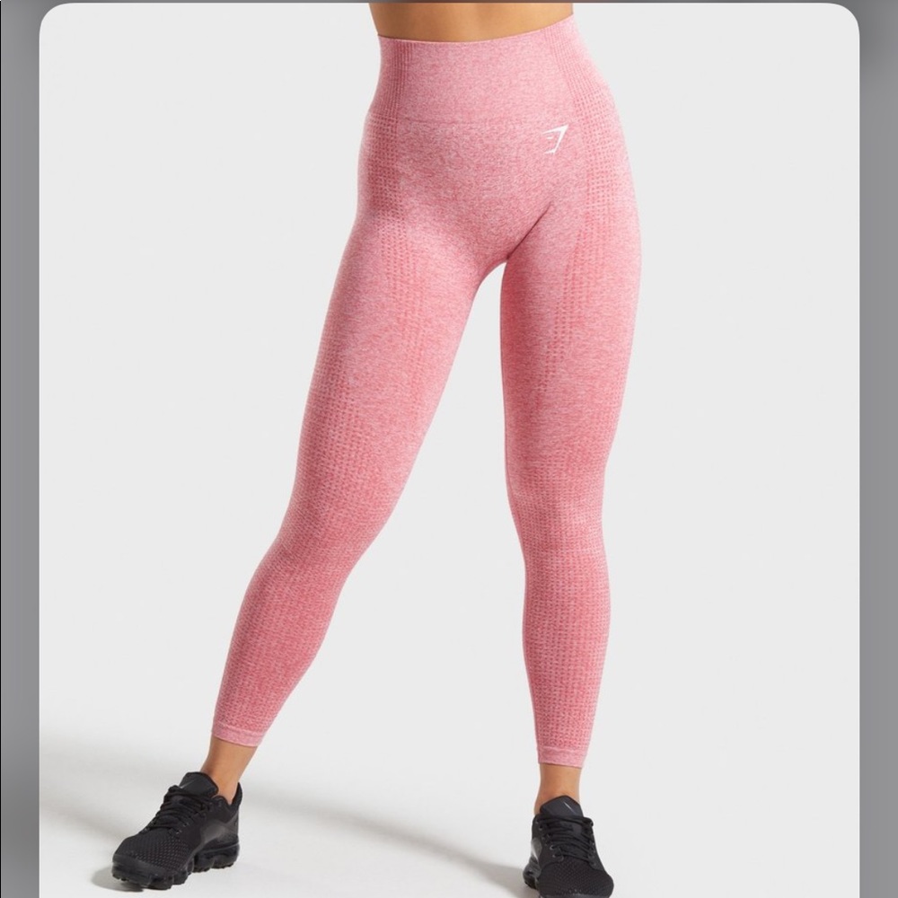 pink marl vital seamless gymshark leggings